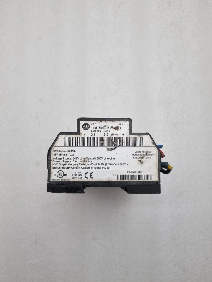 Allen Bradley Powermonitor 1000 1408-EM3A-ENT Ser-A Made In USA For Parts